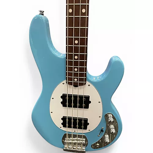 Used Sterling by Music Man RAY4 HH BLUE Electric Bass Guitar BLUE