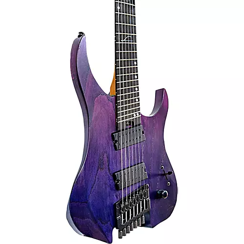 Legator G7FP Ghost Performance 7-String Multi-Scale Electric Guitar Snow Fall