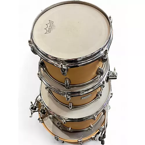 Used Yamaha 4 Piece Tour Custom Natural Drum Kit Natural
