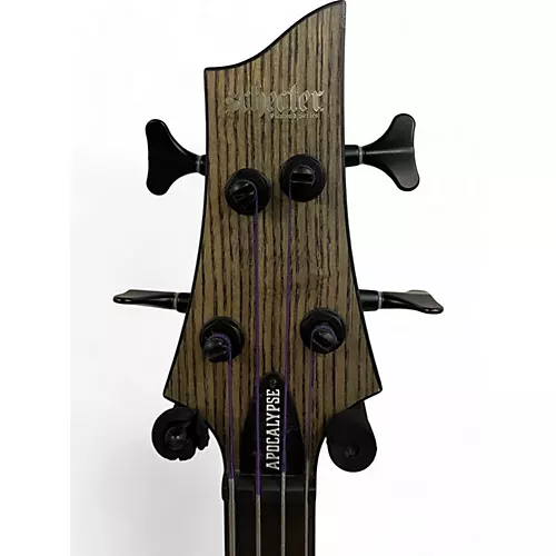 Used Schecter Guitar Research c4 Apocalypse rust grey Electric Bass Guitar rust grey