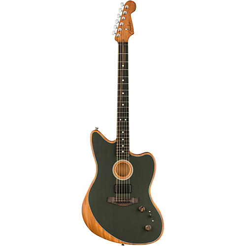 Fender American Acoustasonic Jazzmaster Acoustic-Electric Guitar Tungsten
