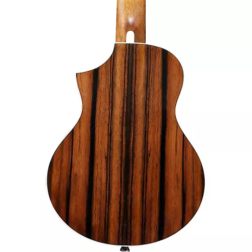 Ibanez EWP13DBO Exotic Wood Piccolo Acoustic Guitar Dark Brown Open Pore