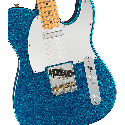 Fender J Mascis Telecaster Maple Fingerboard Electric Guitar Sparkle Blue