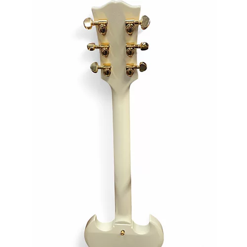 Used Epiphone Inspired by Gibson Custom 1963 Les Paul SG Custom With Maest Classic White Solid Body Electric Guitar Classic White