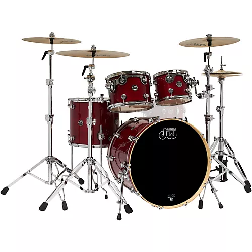 DW 4-Piece Performance Series Shell Pack Hard Satin Charcoal Metallic