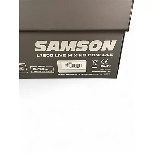 Used Samson L1200 LIVE MIXING CONSOLE Powered Mixer