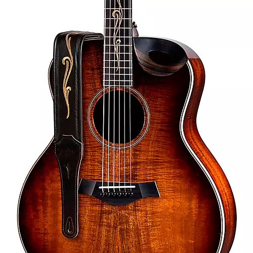 Taylor Spring Vine Leather Guitar Strap Brown 2.5 in.