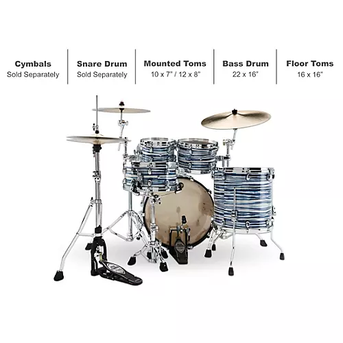 TAMA Starclassic Maple 4-Piece Shell Pack With Chrome Hardware and 22