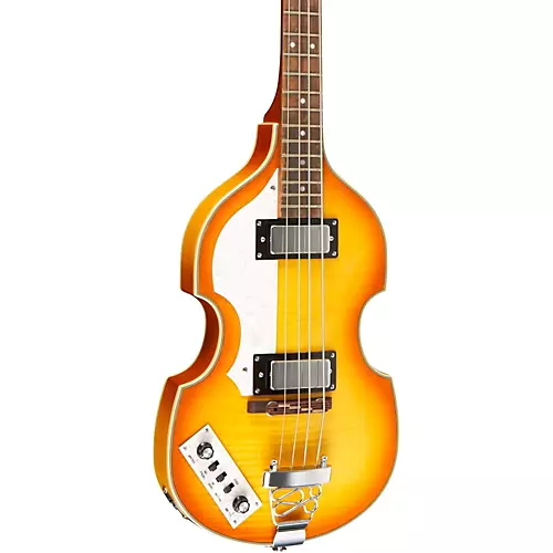 Rogue VB100LH Left-Handed Violin Bass Guitar Vintage Sunburst