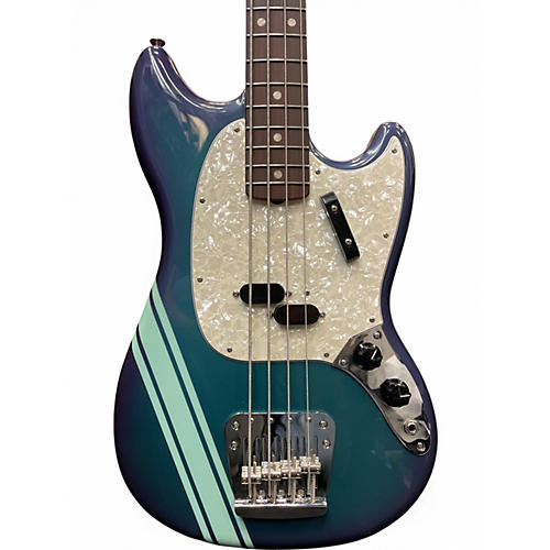 Used 2023 Fender Vintera II '70s Competition Mustang Bass Competition Burgundy Electric Bass Guitar Competition Burgundy