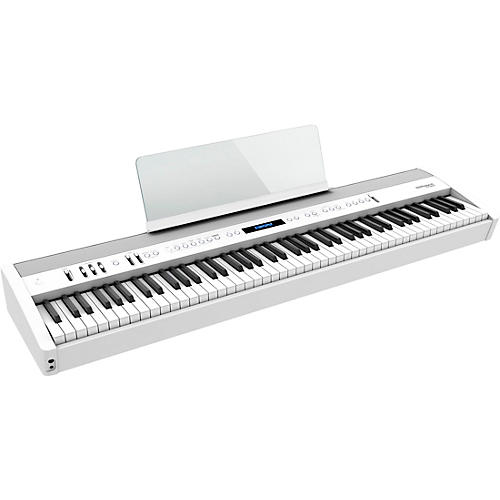 Roland FP-60X Digital Piano With Matching Stand and Pedalboard White