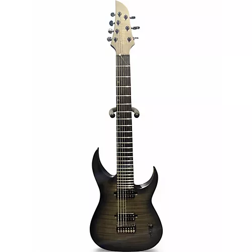 Used Schecter Guitar Research KM7 MK3 Gray Solid Body Electric Guitar Gray