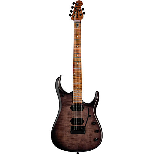 Ernie Ball Music Man JP15 Flamed Maple Top Electric Guitar Transparent Black