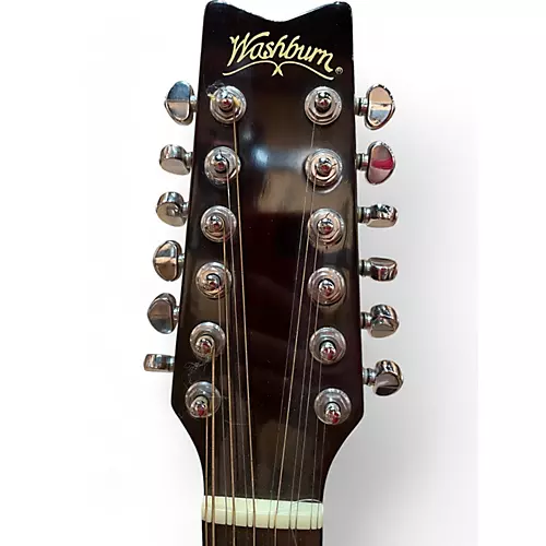 Used Washburn D12 S12 Natural 12 String Acoustic Guitar Natural