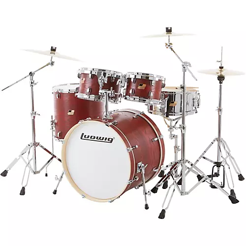 Ludwig BackBeat Elite 5-Piece Complete Drum Set With 22