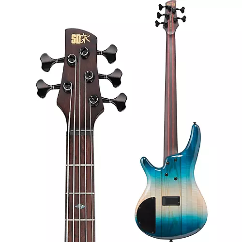 Ibanez SR5CMLTD 5-String Electric Bass Guitar Caribbean Islet Low Gloss
