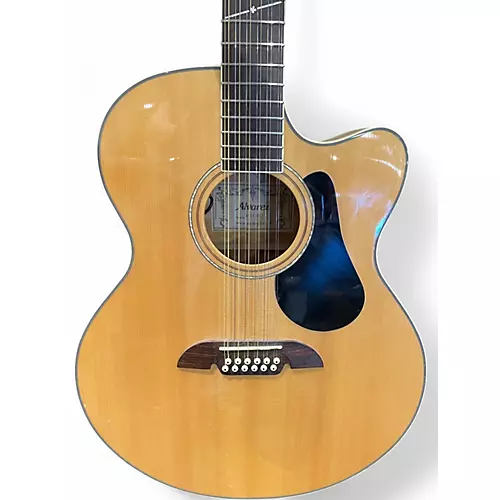 Used Alvarez AJ60SC/12 Natural 12 String Acoustic Electric Guitar Natural