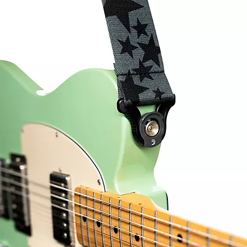 D'Addario 50MM Skater Stars Auto Lock - Black and Grey
