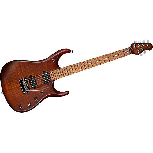 Ernie Ball Music Man JP15 Flamed Maple Top Electric Guitar Transparent Black