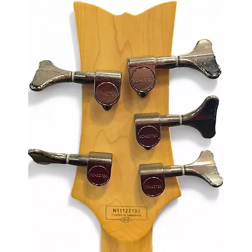 Used Schecter Guitar Research Stiletto Extreme 4 String BLACK Electric Bass Guitar BLACK