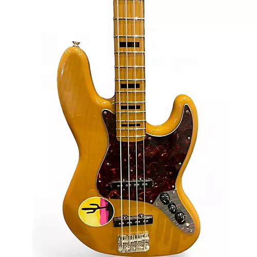 Used Squier Classic Vibe 70s Jazz Bass Natural Electric Bass Guitar Natural