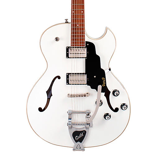 Guild Starfire I SC With Guild Vibrato Tailpiece Semi-Hollow Electric Guitar Snow Crest White