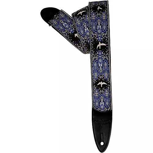 PRS Custom Jacquard Birds Fleur Guitar Strap Red 2 in.