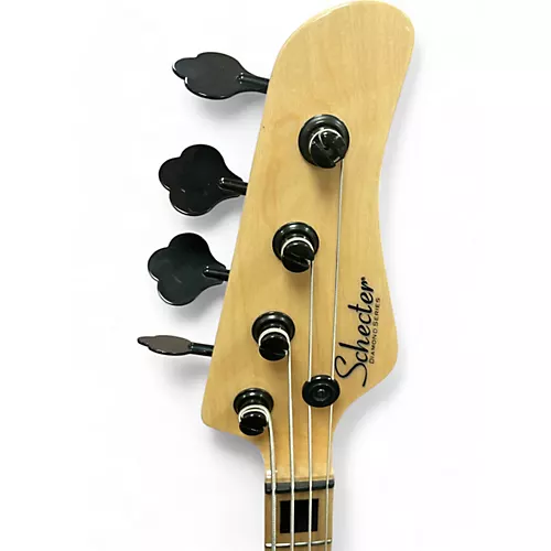 Used Schecter Guitar Research Justin Beck V Ani Natural Electric Bass Guitar Natural