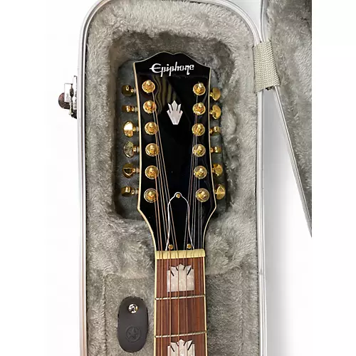 Used Epiphone J 200 12 String Sunburst 12 String Acoustic Guitar Sunburst