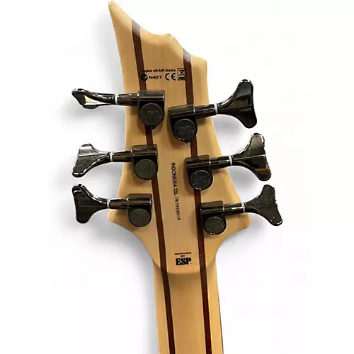 Used ESP LTD B206SM 6 String Natural Electric Bass Guitar Natural