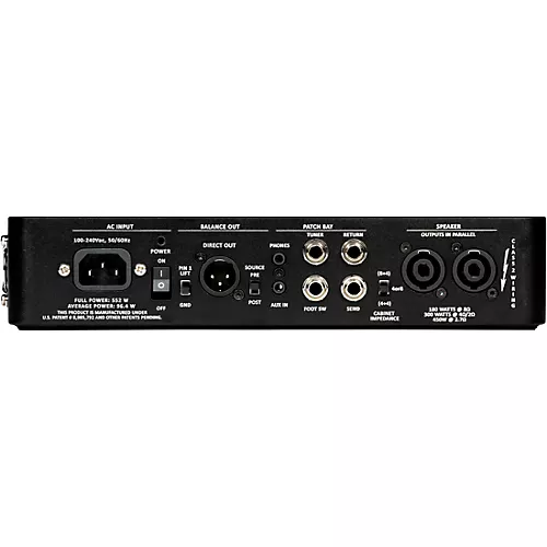 Gallien-Krueger Fusion 500S 500W Tube Hybrid Bass Amp Head Black
