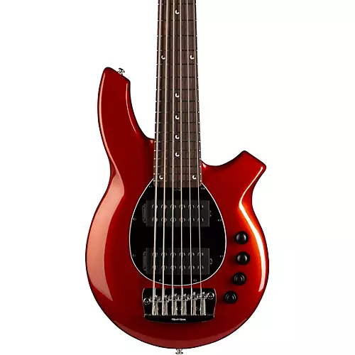 Ernie Ball Music Man Bongo 6 HH 6-String Bass Guitar Blood Orange