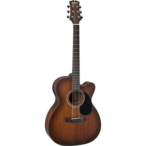 Mitchell T333CE-BST Mahogany Auditorium Acoustic-Electric Guitar Edge Burst