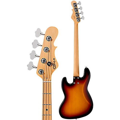 G&L Fullerton Deluxe JB Maple Fingerboard Electric Bass 3-Tone Sunburst