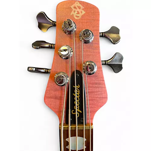 Used Spector  Euro 5 RST sundown glow Electric Bass Guitar sundown glow