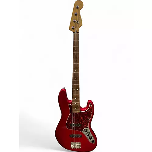 Used 2001 Fender JAZZ BASS RED Electric Bass Guitar RED