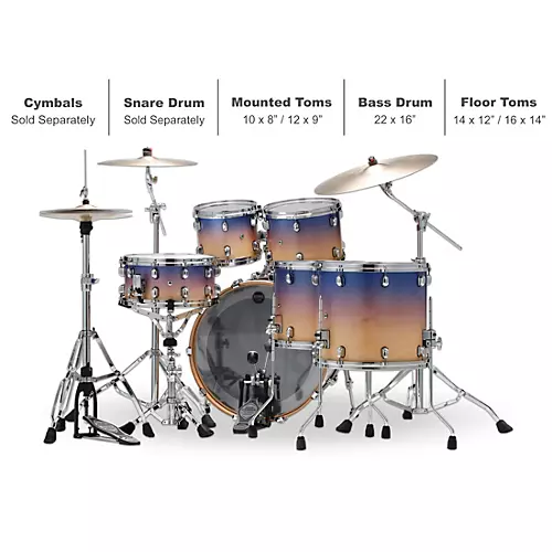TAMA Starclassic Walnut/Birch 5-Piece Shell Pack with 22