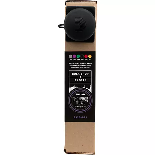 D'Addario EJ26-B25 Phosphor Bronze Acoustic Guitar Strings, Custom Light - 25 Sets