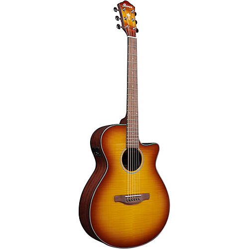Ibanez AEG70 Flamed Maple Top Grand Concert Acoustic-Electric Guitar Blue Ocean Burst