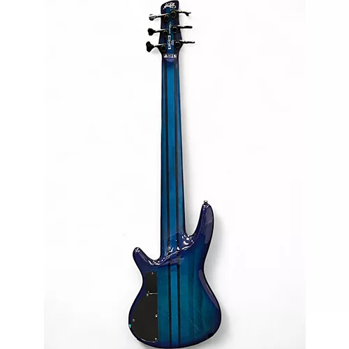 Used 2022 Ibanez ANB306 Adam Nitti SP Trans Blue Electric Bass Guitar Trans Blue