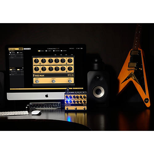 Friedman IR-X Dual-Tube Preamp DI+IR Dual-Channel 12AX7 Tubes Effects Pedal Black