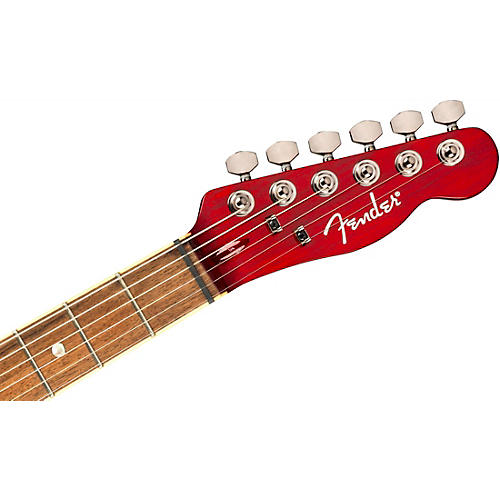 Fender Special-Edition Custom Telecaster FMT HH Electric Guitar Transparent Crimson