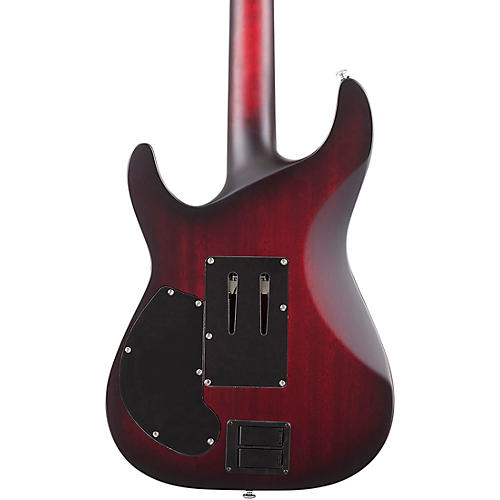 Schecter Guitar Research C-1 Platinum FR S Electric Guitar Satin Crimson Red Burst