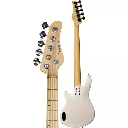 Schecter Guitar Research CV-5 Bass 5-String Electric Bass Guitar Ivory