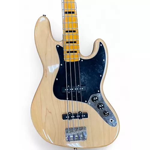 Used Squier Classic Vibe 70s Jazz Bass Natural Electric Bass Guitar Natural