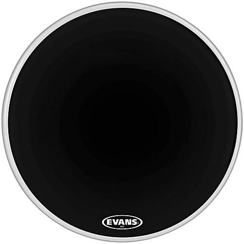Evans MX2 Black Marching Bass Drum Head Black 30 in.