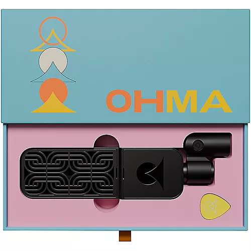 Ohma World Motif Ribbon Microphone White & Stainless Steel