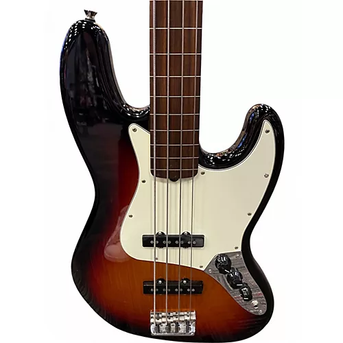 Used Fender American Professional Jazz Bass Fretless 2 Tone Sunburst Electric Bass Guitar 2 Tone Sunburst