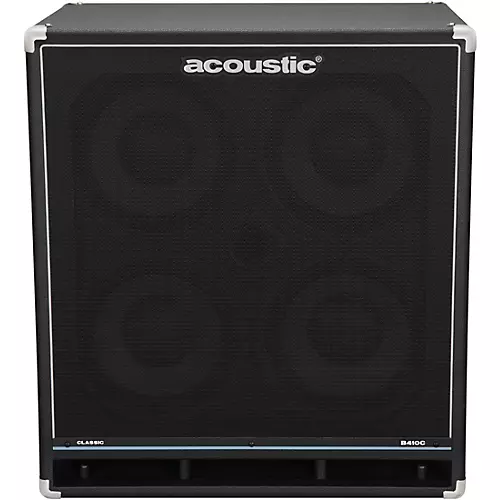Acoustic B410C Classic 400W 4x10 Bass Speaker Cabinet Black
