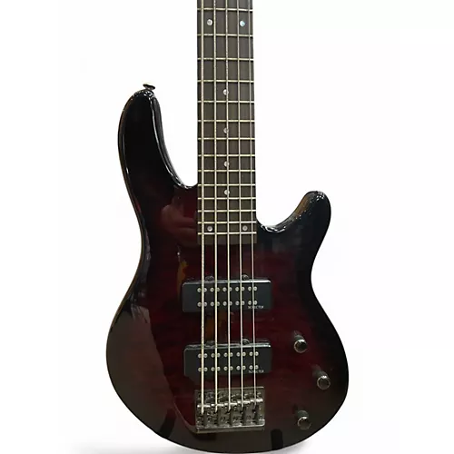 Used Schecter Guitar Research Raiden Special 5 String Crimson Red Trans Electric Bass Guitar Crimson Red Trans
